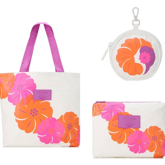 ALOHA COLLECTION X HAWAIIAN AIRLINES Lei Pualani Day Tripper / Mid Pouch / Cutie - Picture 1 of 11